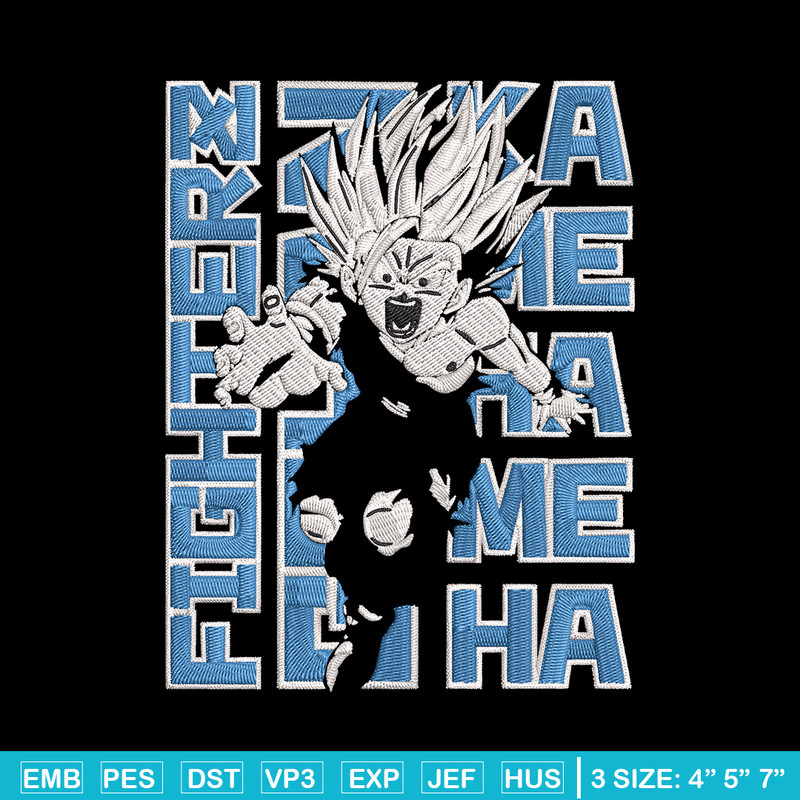 Gohan poster Embroidery Design, Dragonball Embroidery, Embroidery File, Anime Embroidery, Anime shirt, Digital download.jpg