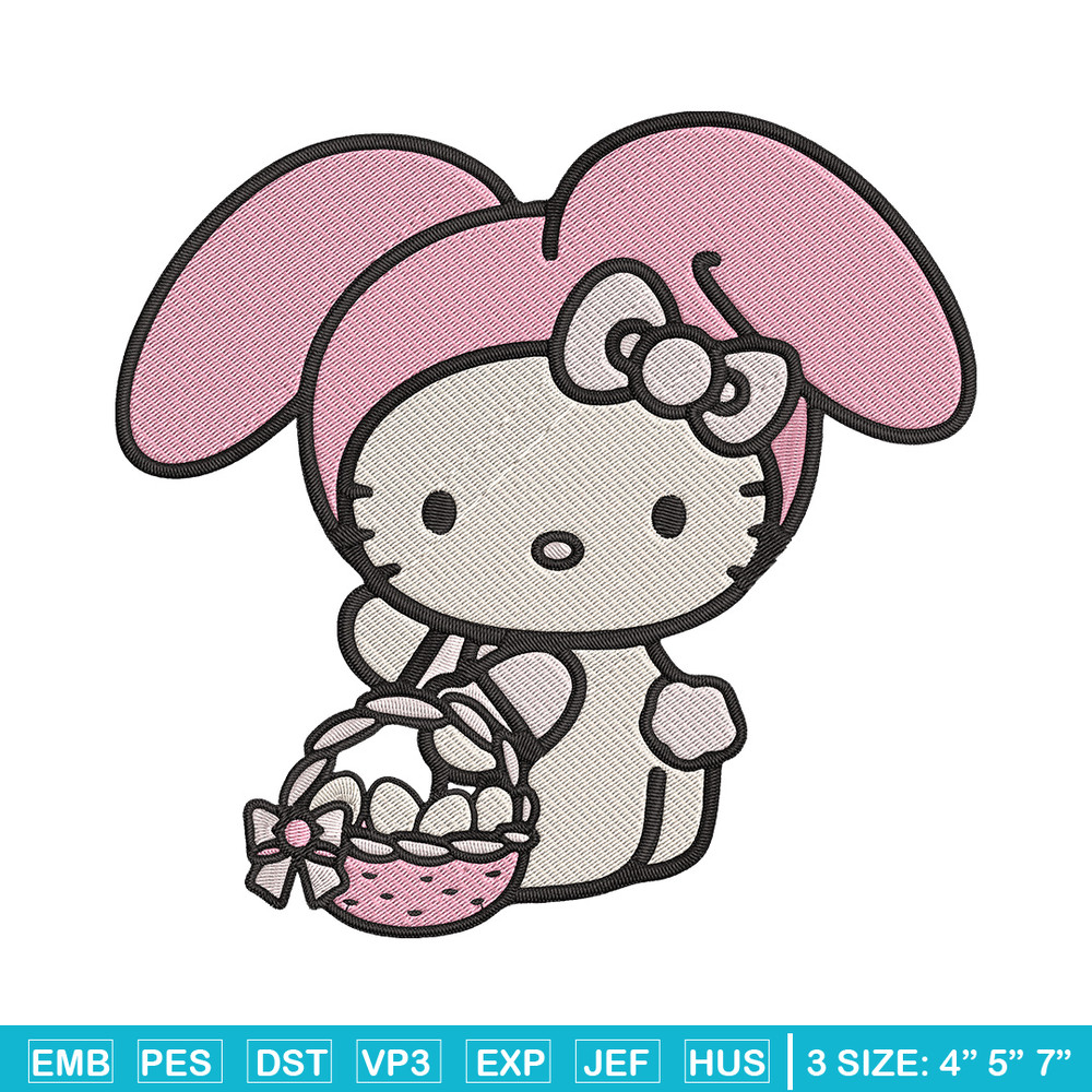 Hello Kitty Easter Embroidery Design, Hello kitty Embroidery, Embroidery File, Anime Embroidery, Digital download.jpg