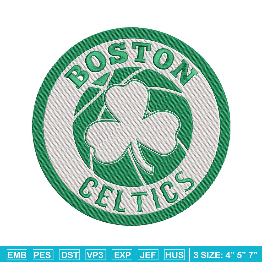 Boston Celtics logo embroidery design,NBA embroidery, Sport embroidery, Logo sport embroidery, Embroidery design.jpg