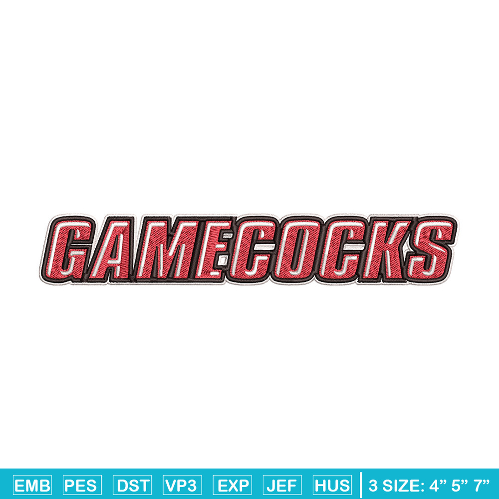 Gamecock logo embroidery design, Logo embroidery, Sport embroidery, logo sport embroidery, Embroidery design.jpg