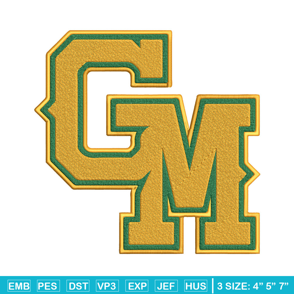 George Mason embroidery design, Baseball embroidery, Sport embroidery, logo sport embroidery, Embroidery design.jpg