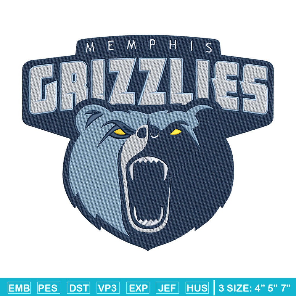 Memphis Grizzlies logo embroidery design, NBA embroidery, Sport embroidery,Embroidery design,Logo sport embroidery.jpg