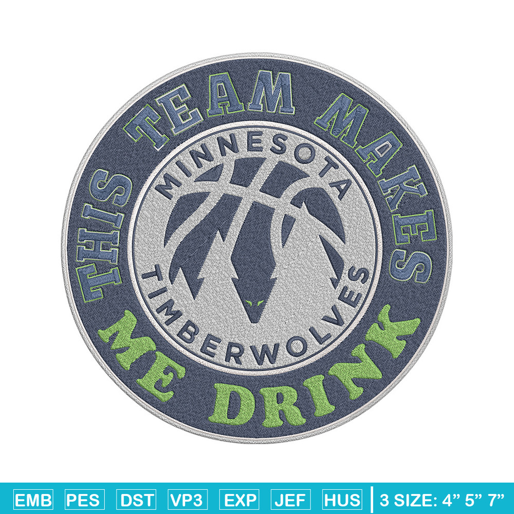 Timberwolves basketball embroidery design, NBA embroidery, Sport embroidery, Embroidery design, Logo sport embroidery..jpg
