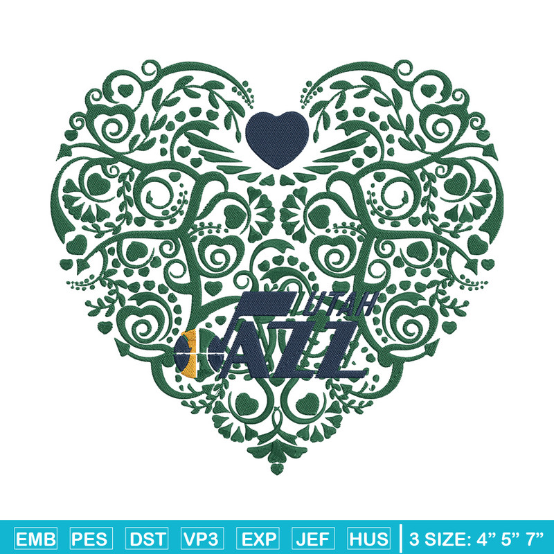 Utah Jazz heart embroidery design, NBA embroidery, Sport embroidery, Embroidery design, Logo sport embroidery.jpg