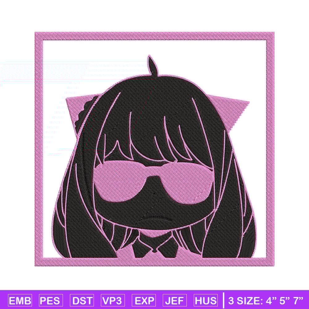 Anya box Embroidery Design, Spy x family Embroidery, Embroidery File, Anime Embroidery, Anime shirt, Digital download.jpg