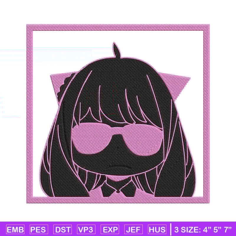 Anya box Embroidery Design, Spy x family Embroidery, Embroidery File, Anime Embroidery, Anime shirt, Digital download.jpg