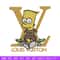 Bart simpson lv Embroidery Design, LV Embroidery, Embroidery File, Logo shirt, Sport Embroidery, Digital download.jpg