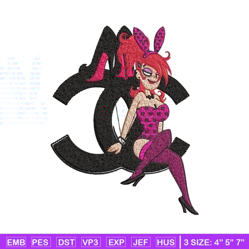 Bunny girl gucci Embroidery Design, Gucci Embroidery, Brand Embroidery, Embroidery File, Logo shirt, Digital download.jpg