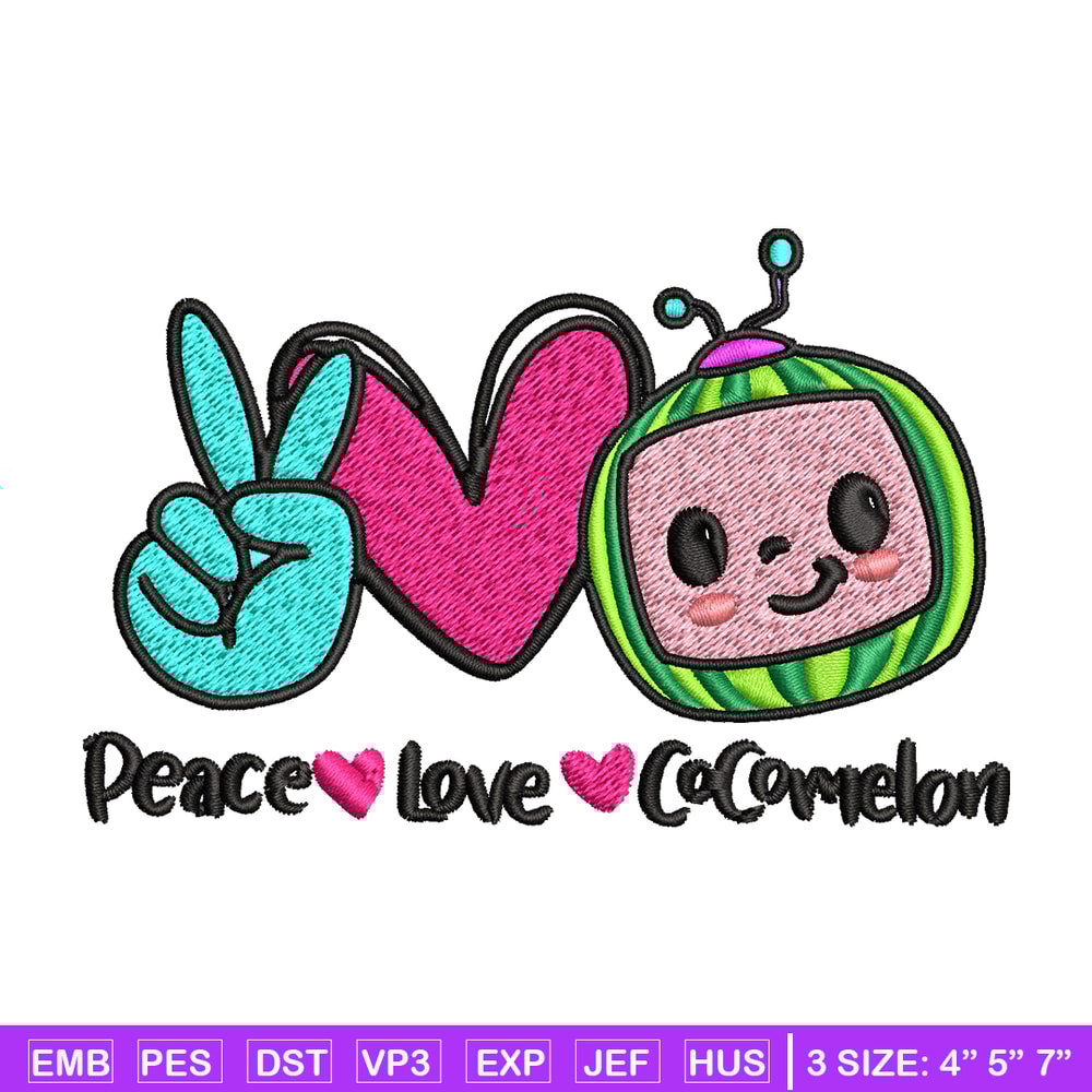 Cocomelon Logo Embroidery design, Cocomelon Embroidery, logo design, Embroidery File, logo shirt, Instant download..jpg