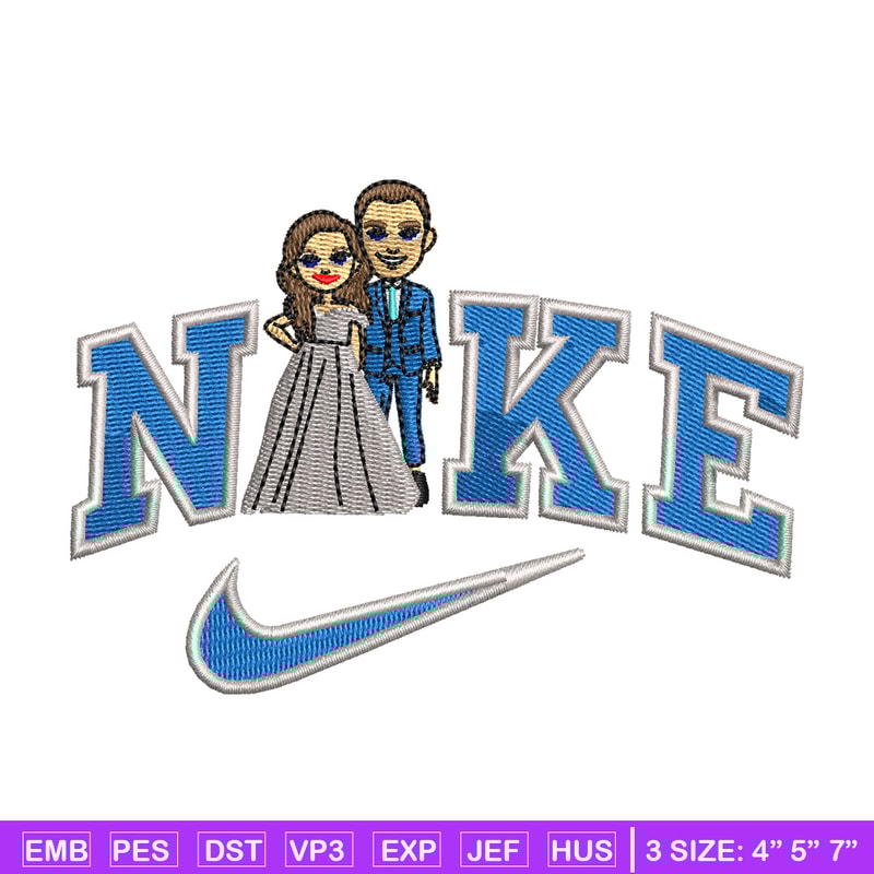 Couple x nike embroidery design, Couple embroidery, Nike design, Embroidery shirt, Embroidery file, Digital download.jpg