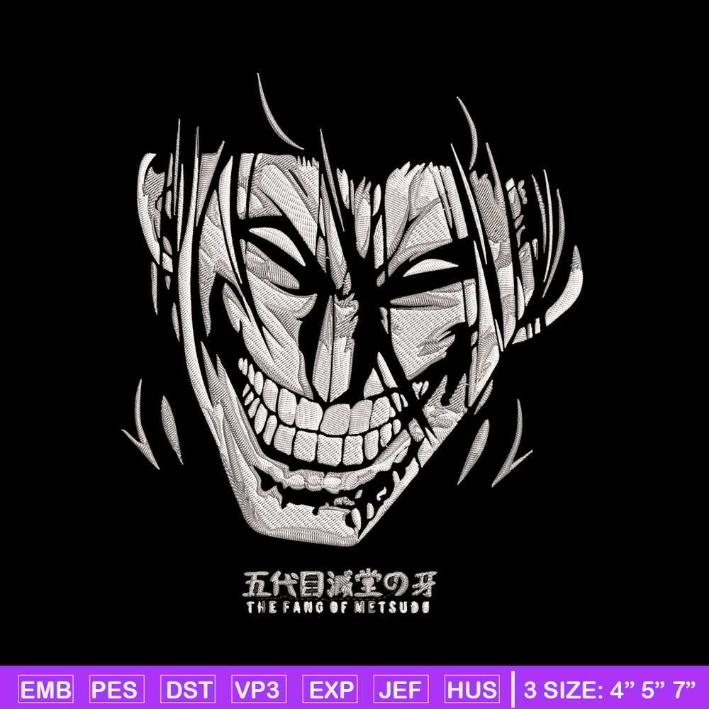Eren Yeager Embroidery Design, Aot Embroidery, Embroidery File, Anime Embroidery, Anime shirt, Digital download..jpg