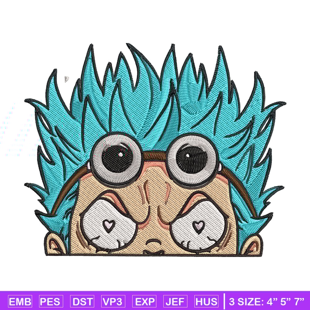 Franky Peeker Embroidery Design, One piece Embroidery, Embroidery File, Anime Embroidery, Anime shirt, Digital download.jpg