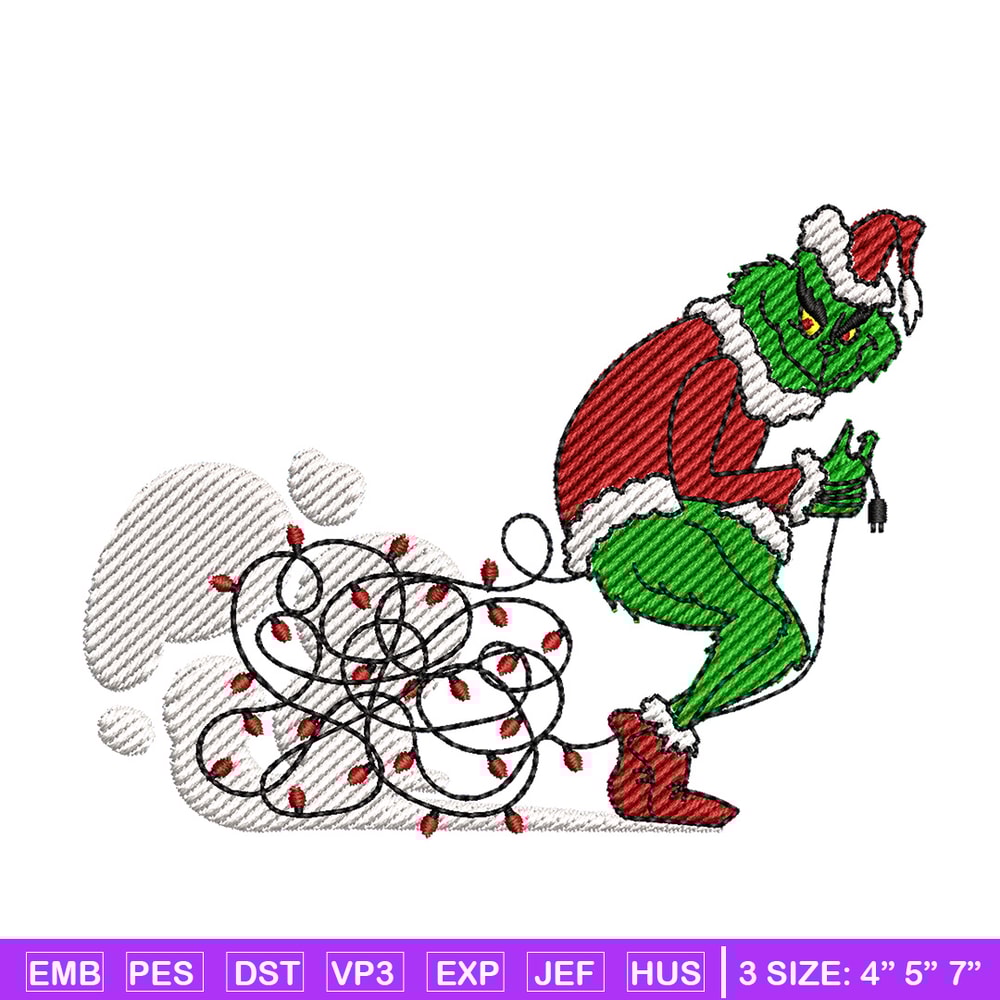 Grinch funny embroidery design, Grinch embroidery, Chrismas design,Embroidery shirt, Embroidery file, Digital download.jpg