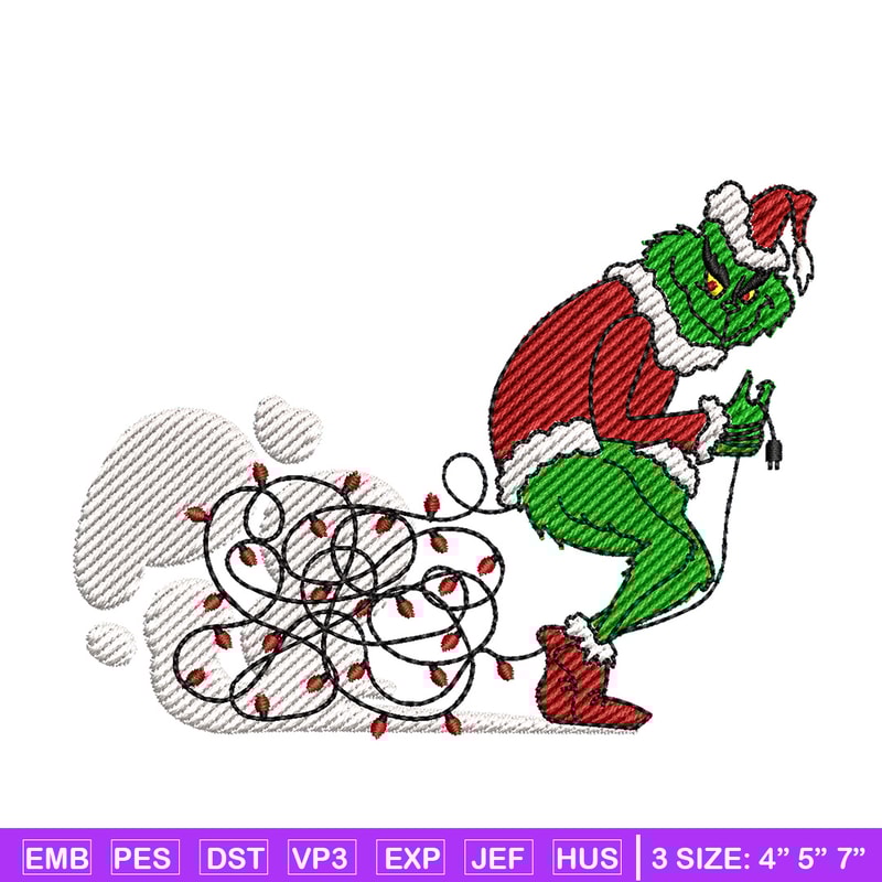 Grinch funny embroidery design, Grinch embroidery, Chrismas design,Embroidery shirt, Embroidery file, Digital download.jpg