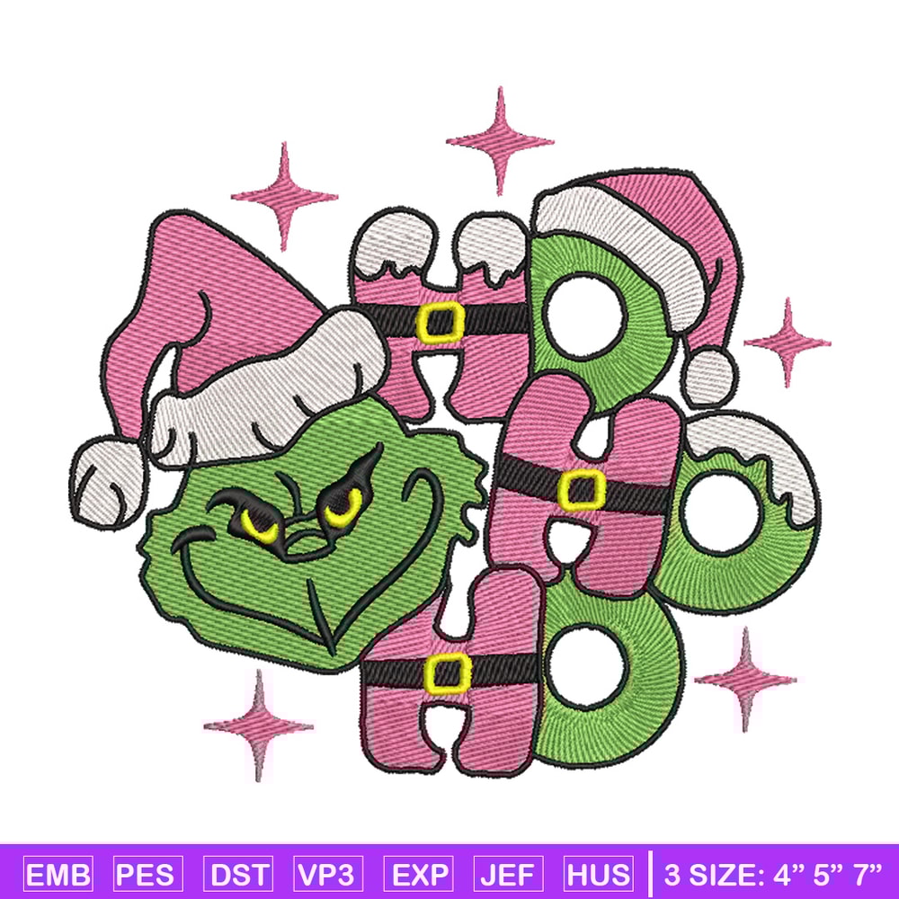 Grinch laugh embroidery design,Chrismas design, Embroidery shirt, Embroidery file, Grinch embroidery, Digital download.jpg