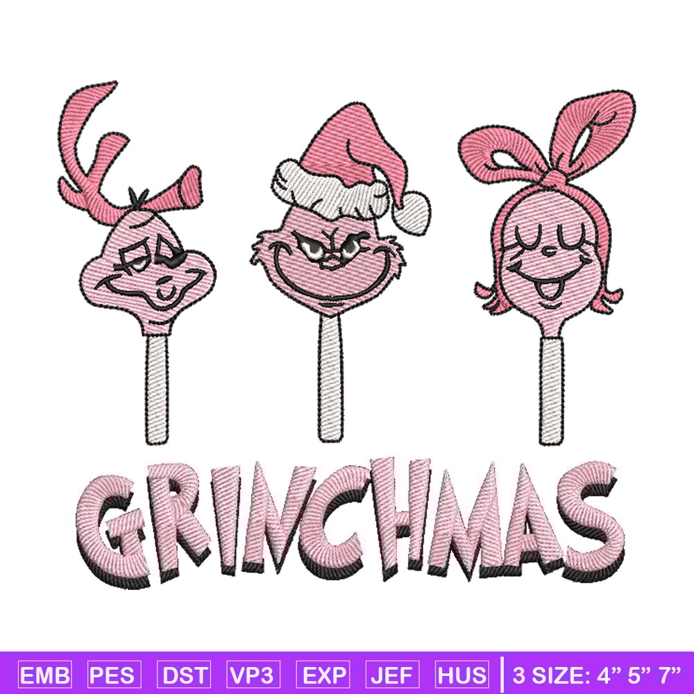 Grinchmas embroidery design, Grinch embroidery, Chrismas design, Embroidery shirt, Embroidery file, Digital download.jpg