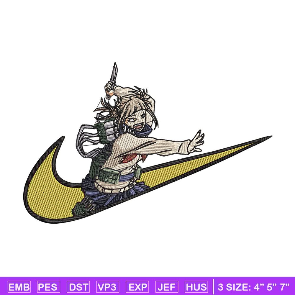 Himiko toga x nike Embroidery Design, Mha Embroidery, Embroidery File, Nike Embroidery, Anime shirt, Digital download.jpg