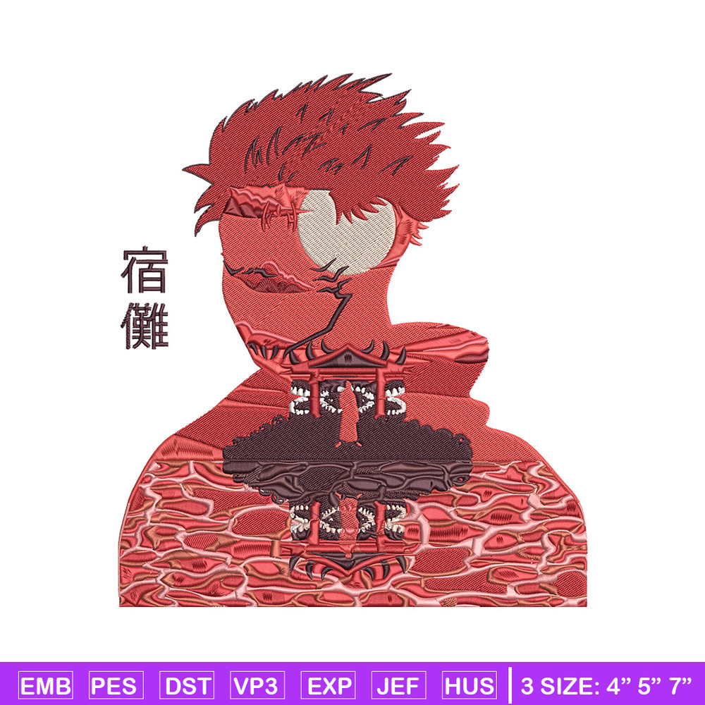 Malevolent Shrine Embroidery Design, Jujutsu Embroidery, Embroidery File, Anime Embroidery, Anime shirt,Digital download.jpg