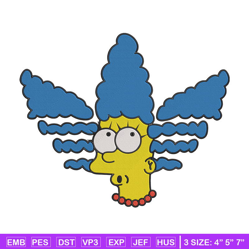 Marge Simpson Embroidery Design, Simpson Embroidery, Embroidery File, Anime Embroidery, Adidas shirt, Digital download.jpg