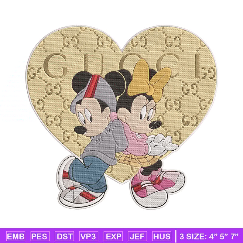 Mickey couple Embroidery Design, Mickey Embroidery, Embroidery File, Gucci Embroidery, Anime shirt, Digital download..jpg