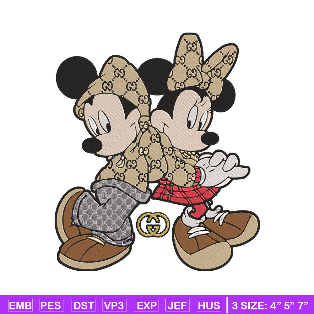 Mickey couple Embroidery Design, Mickey Embroidery, Embroidery File, Gucci Embroidery, Anime shirt, Digital download.jpg