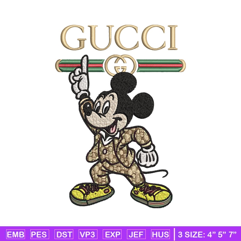 Mickey gucci Embroidery Design, Gucci Embroidery, Embroidery File,Logo shirt, Sport Embroidery, Digital download.jpg