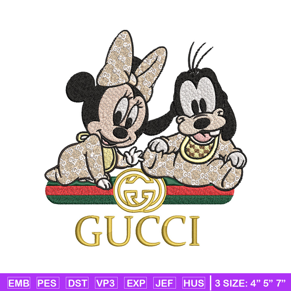 Minnie goofy baby Embroidery Design, Gucci Embroidery, Embroidery File, Logo shirt, Sport Embroidery, Digital download..jpg