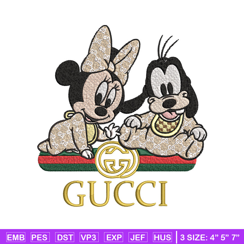 Minnie goofy baby Embroidery Design, Gucci Embroidery, Embroidery File, Logo shirt, Sport Embroidery, Digital download..jpg