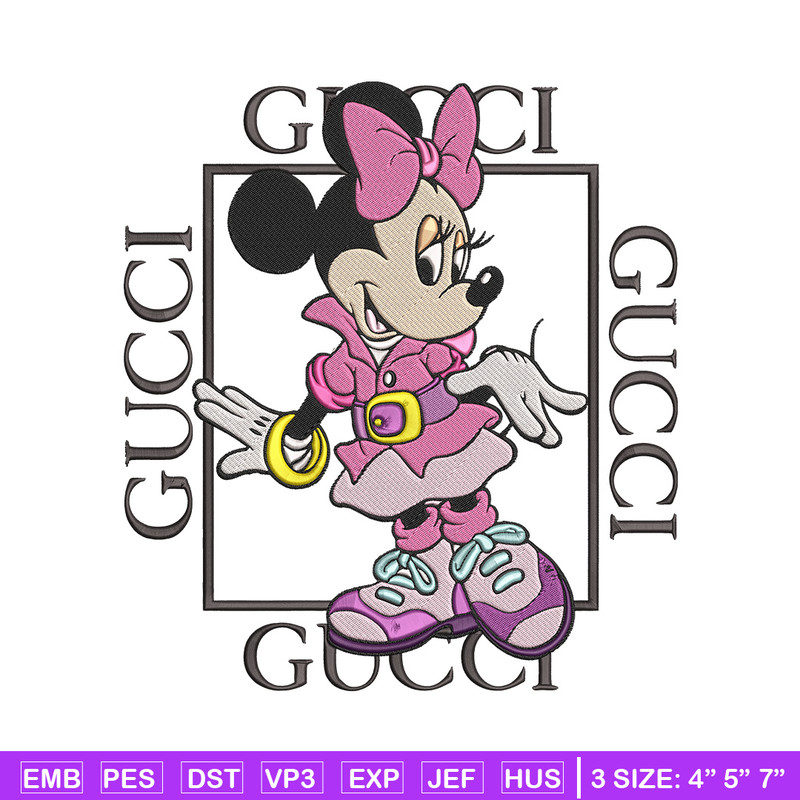 Minnie gucci Embroidery Design, Mickey Embroidery, Embroidery File, Gucci Embroidery, Anime shirt, Digital download.jpg