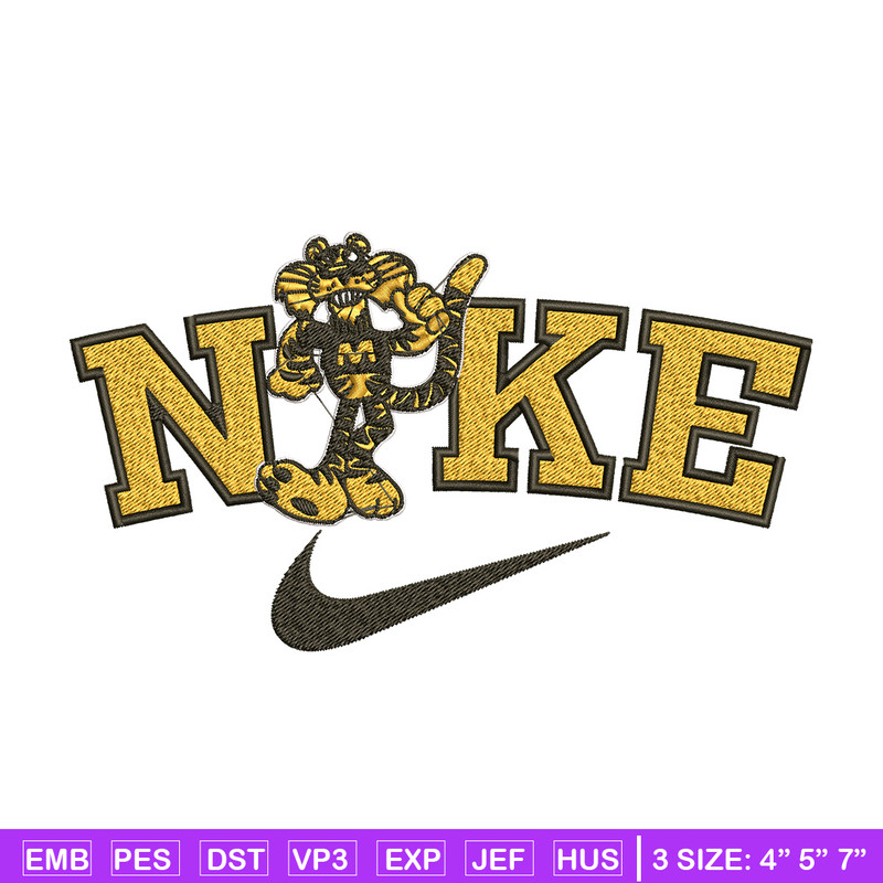 Missouri University embroidery design, Sport embroidery, Nike design, Embroidery file,Embroidery shirt, Digital download.jpg
