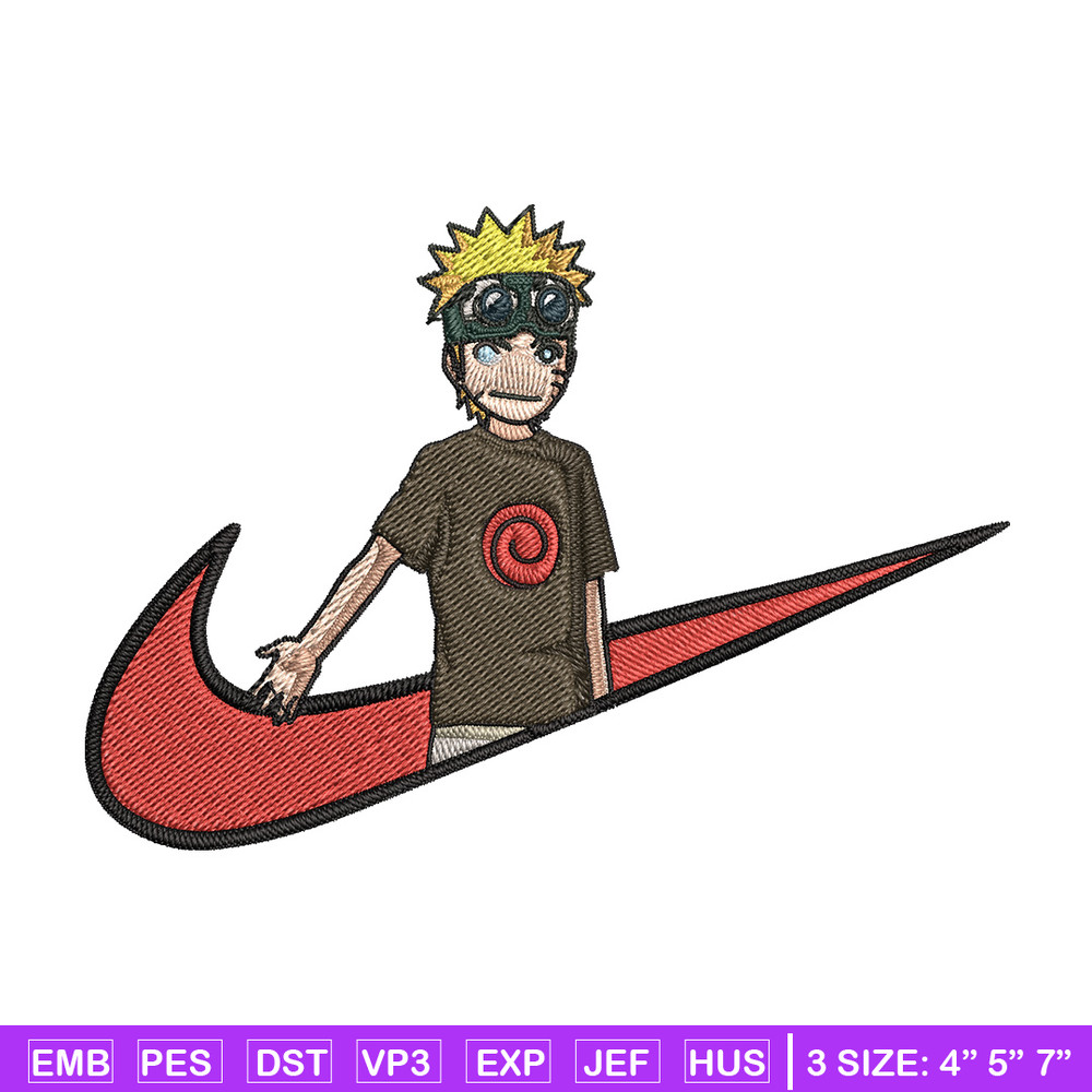 Naruto kid x nike Embroidery Design, Naruto Embroidery, Embroidery File, Nike Embroidery, Anime shirt, Digital download.jpg