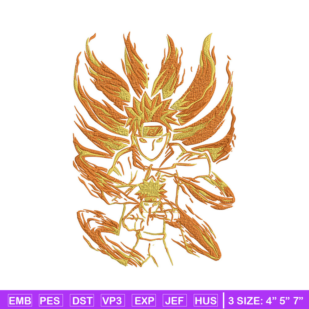 Naruto kyuubi Embroidery Design, Naruto Embroidery, Embroidery File, Anime Embroidery, Anime shirt, Digital download.jpg
