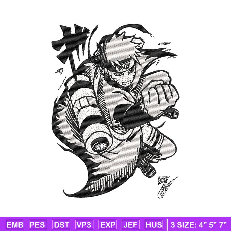 Naruto Poster Embroidery Design, Naruto Embroidery, Embroidery File, Anime Embroidery,Anime shirt, Digital download..jpg