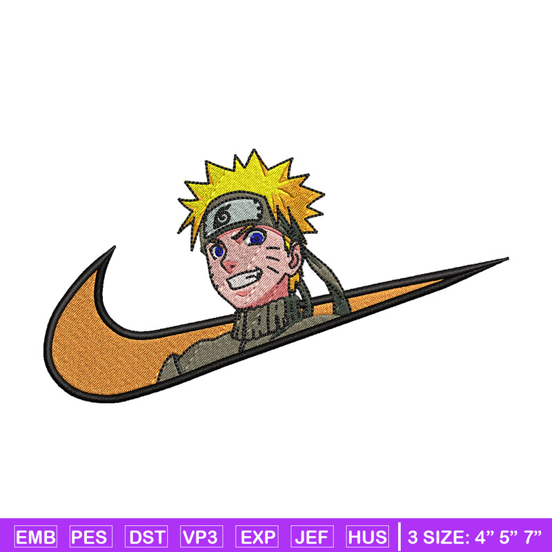 Naruto smile Nike Nike embroidery design, Naruto embroidery, Nike design, anime design, anime shirt, Digital download.jpg