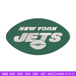 New York Jets Ball embroidery design, Jets embroidery, NFL embroidery, logo sport embroidery, embroidery design.