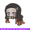 Nezuko sticker Embroidery Design, Demon slayer Embroidery, Embroidery File, Anime Embroidery, Digital download.jpg
