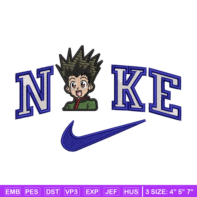 Nike gon embroidery design, Hunter x hunter embroidery, Nike design,Embroidery file,Embroidery shirt,Digital download.jpg