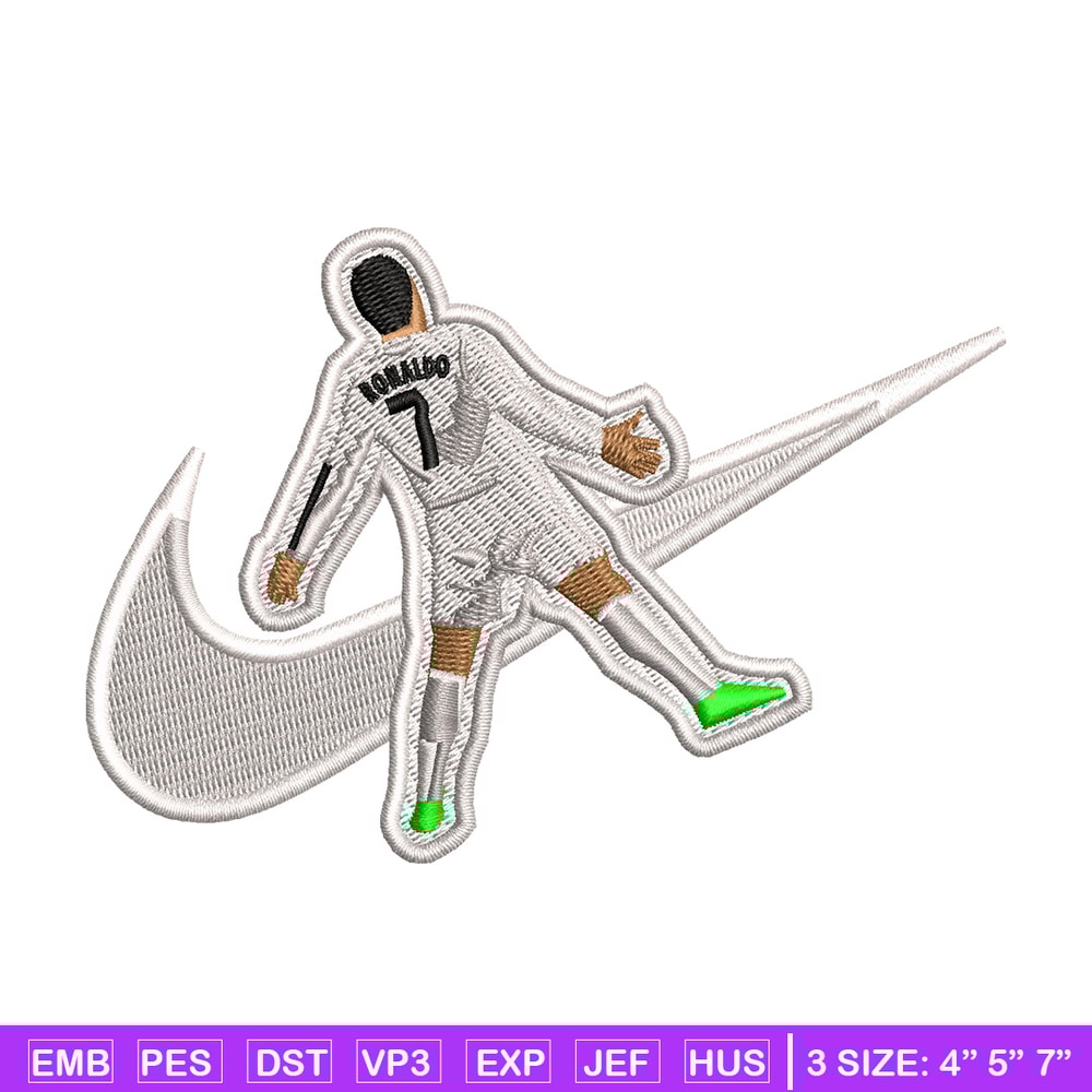 Nike ronaldo embroidery design, Ronaldo embroidery, Nike design, Embroidery shirt, Embroidery file, Digital download.jpg