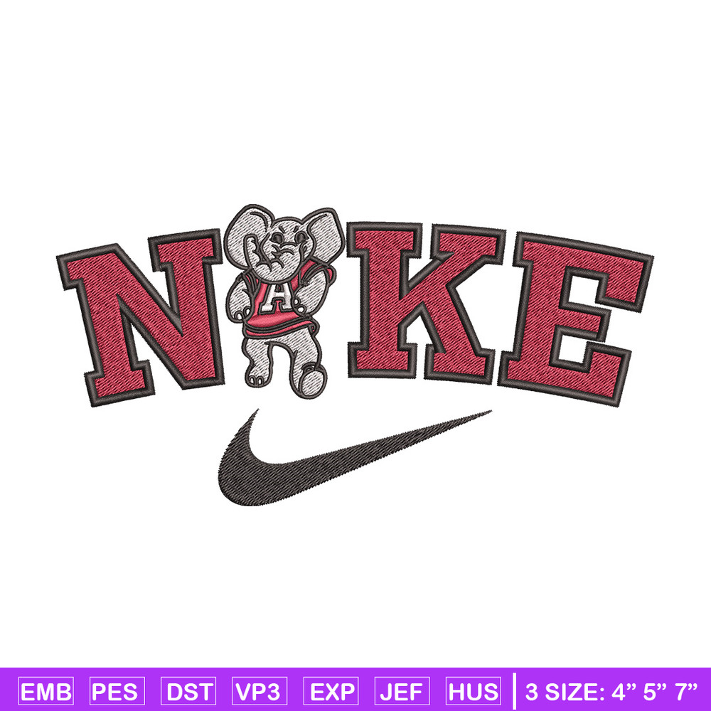 Nike x elephant embroidery design, Nike embroidery, Nike design, Embroidery file,Embroidery shirt, Digital download.jpg