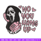 No You Hang Up Scream Embroidery design, Horror Embroidery, logo design, Embroidery File, logo shirt, Digital download..jpg