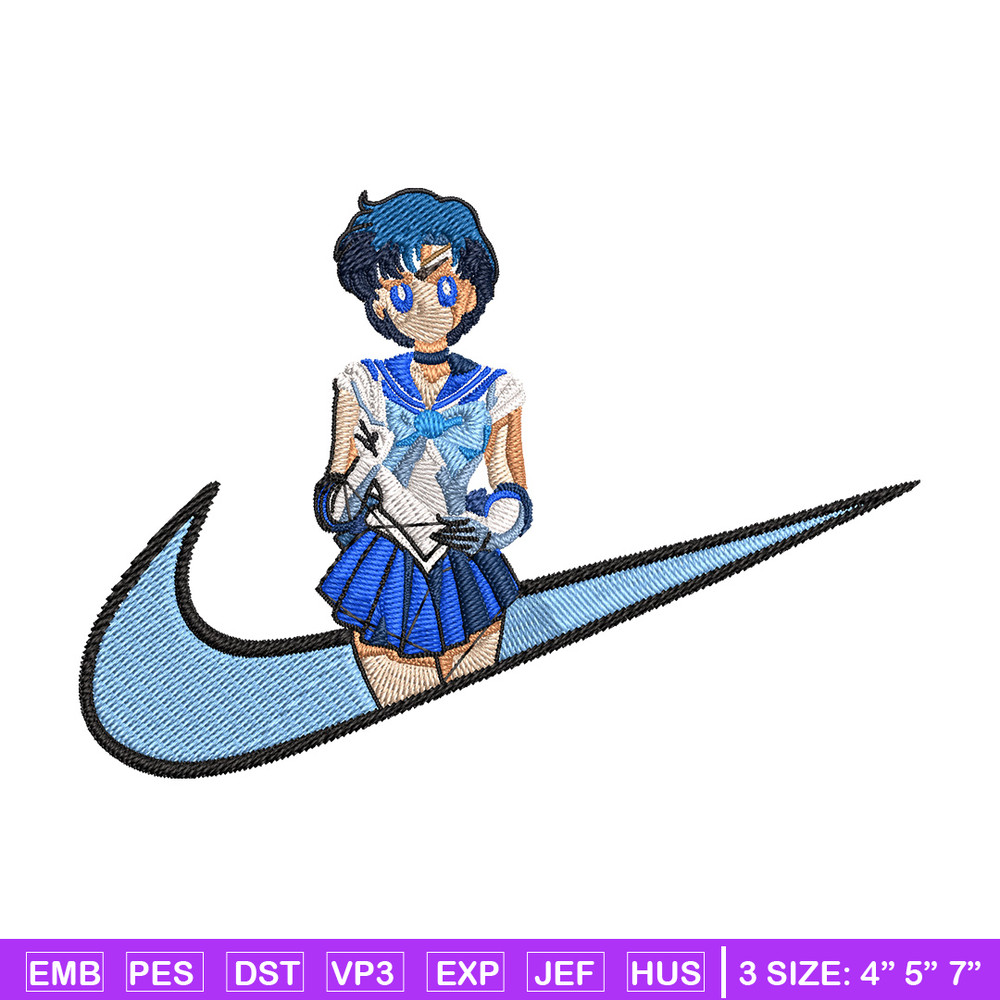Sailor Mercury Embroidery Design, Sailor Moon Embroidery, Embroidery File,Nike Embroidery, Anime shirt, Digital download.jpg