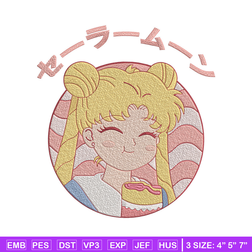 Sailor Moon cute Embroidery Design, Sailor Moon Embroidery,Embroidery File,Anime Embroidery,Anime shirt,Digital download.jpg
