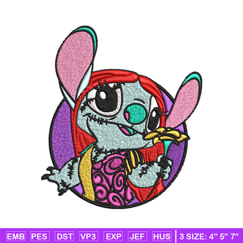 Sally Stitch Embroidery, Sally Stitch halloween Embroidery, cartoon design, Embroidery File, Digital download..jpg