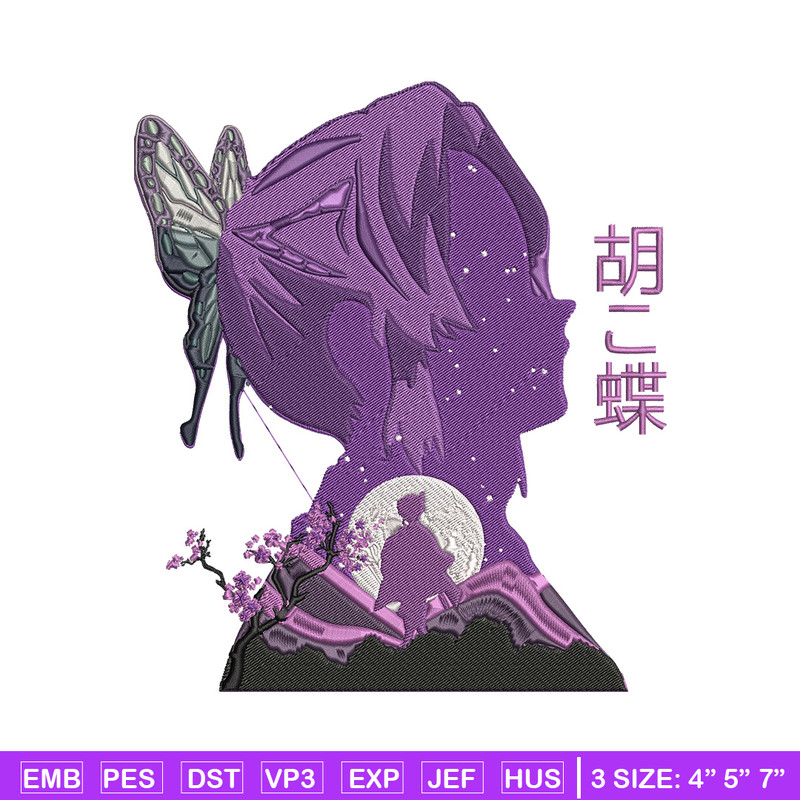 Shinobu poster Embroidery Design, Demon slayer Embroidery, Embroidery File,Anime Embroidery,Anime shirt,Digital download.jpg