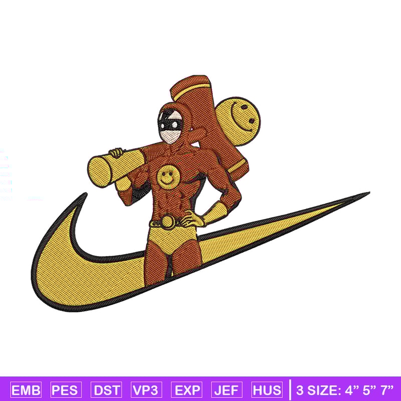 Smile Man Embroidery Design, One punch man Embroidery, Embroidery File, Nike Embroidery, Anime shirt,Digital download.jpg