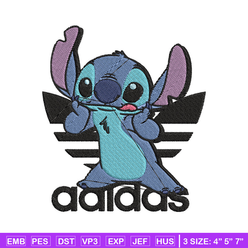 Stitch adidas Embroidery Design, Adidas Embroidery, Embroidery File, Brand Embroidery, Logo shirt, Digital download.jpg