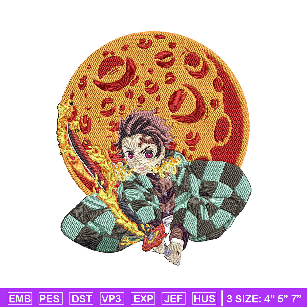 Tanjiro fire Embroidery Design, Demon slayer Embroidery,Embroidery File,Anime Embroidery, Anime shirt,Digital download.jpg