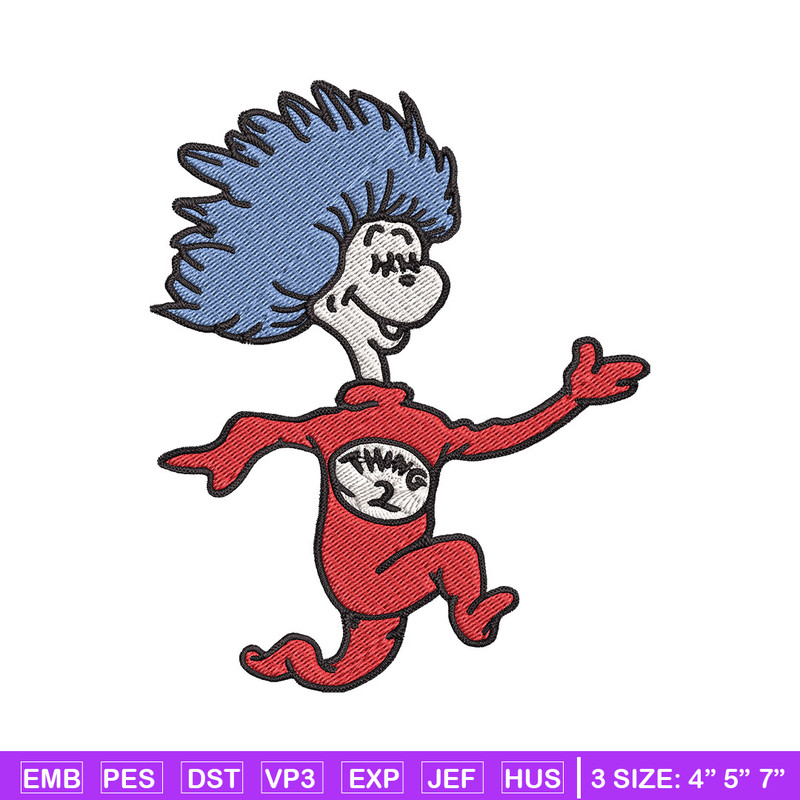 Thing Two Embroidery Design, Dr seuss Embroidery, Embroidery File, logo shirt, Embroidery design, Digital download..jpg