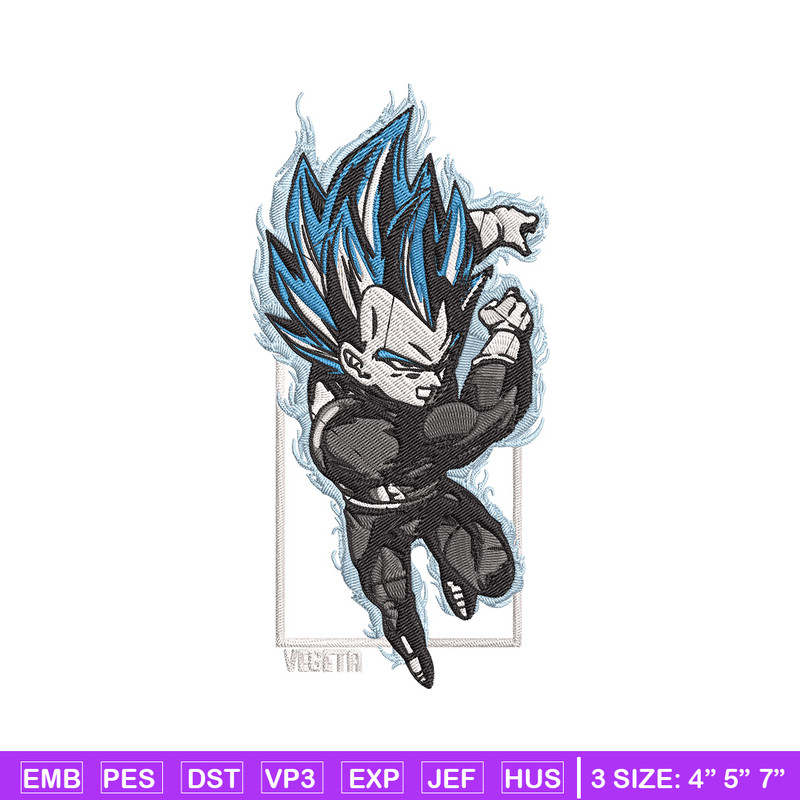 Vegeta poster Embroidery Design, Dragonball Embroidery, Embroidery File, Anime Embroidery, Anime shirt, Digital download.jpg