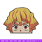 Zenitsu Peeker Embroidery Design, Demon slayer Embroidery, Embroidery File, Anime Embroidery,Anime shirt,Digital download.jpg